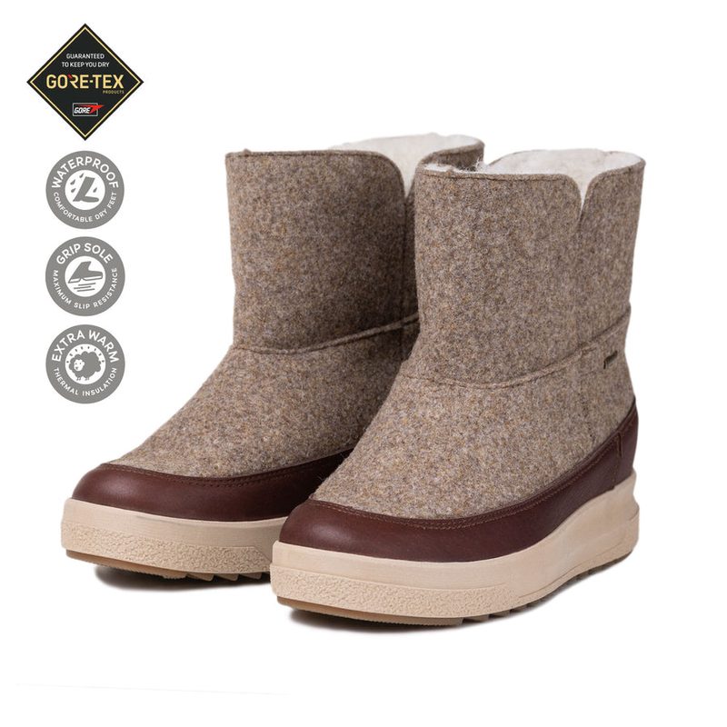 NIVA Women's GORE-TEX® WARM WINTER BOOTS 102 Sand felt